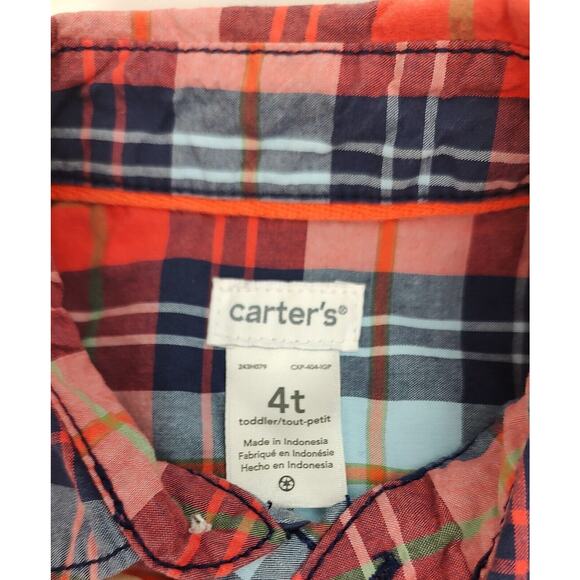 Boys Carters Button Down Shirt, Size 4T - Picture 3 of 6